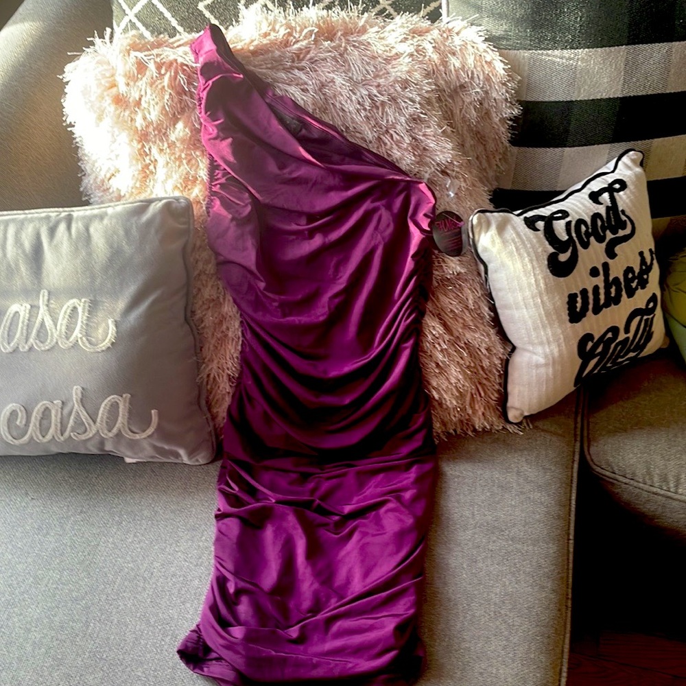 purple wedding dress